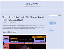 Tablet Screenshot of coolpete.com